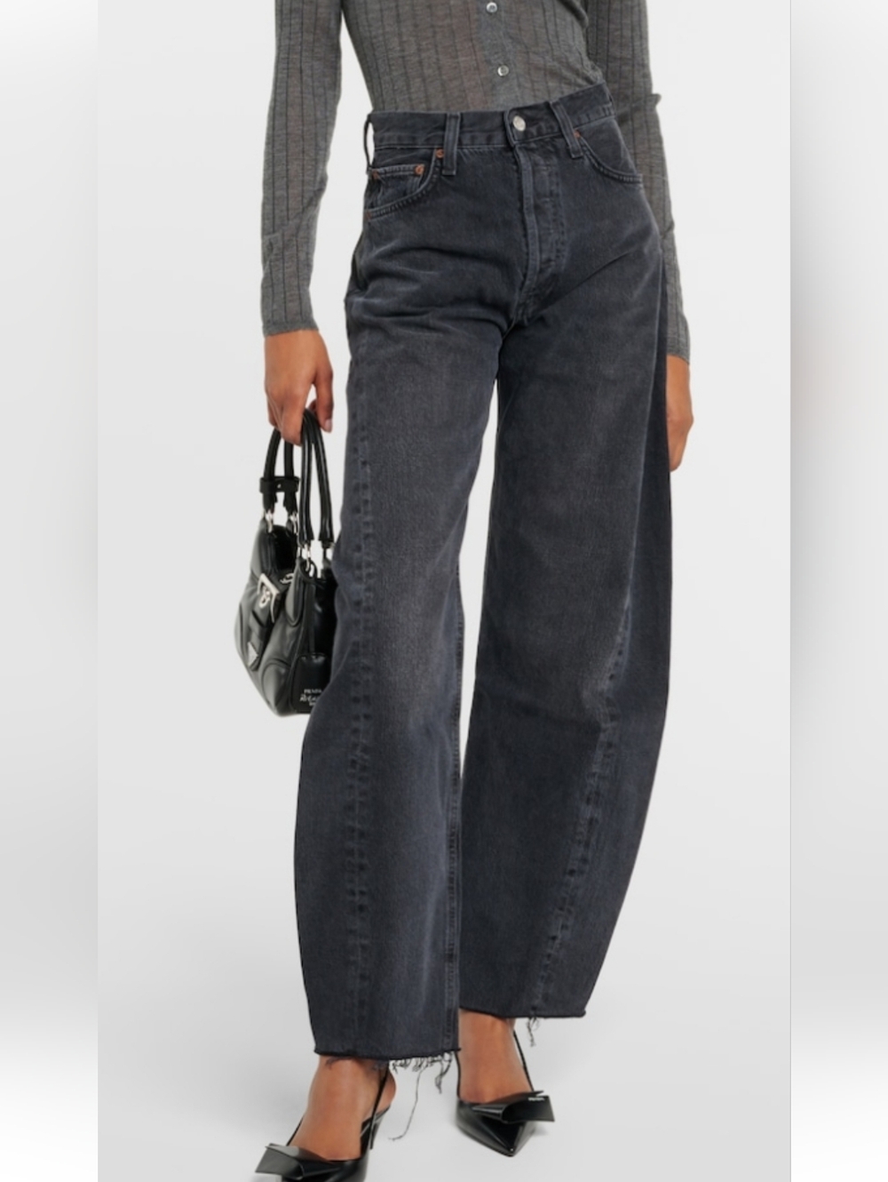 Agolde Luna High Rise Pieced Taper Size 27